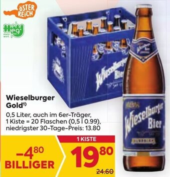 Billa Wieselburger Gold¹ 0,5 Liter Angebot
