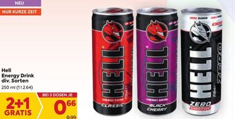 Billa Hell Energy Drink div. Sorten 250 ml Angebot