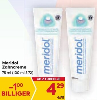 Billa Meridol Zahncreme 75 ml Angebot