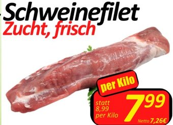 Wurstico Schweinefilet Zucht, frisch per Kilo Angebot