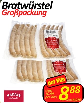 Wurstico Bratwürstel Großpackung per Kilo Angebot
