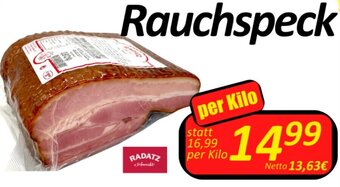 Wurstico Rauchspeck per Kilo Angebot