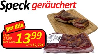 Wurstico Speck geräuchert per Kilo Angebot