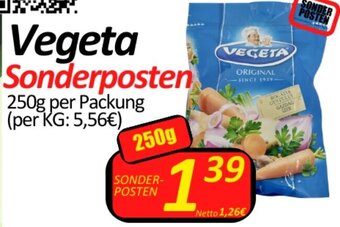 Wurstico Vegeta Sonderposten 250g per Packung Angebot