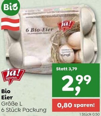 ADEG Bio-Eier Größe L 6 Stück Packung Angebot