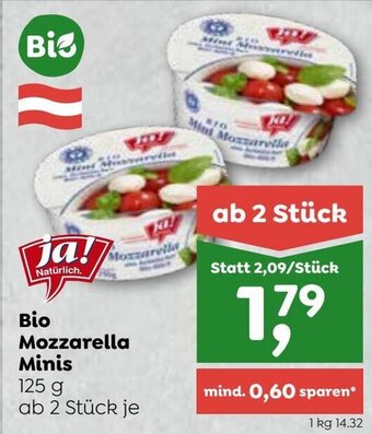 ADEG Bio Mozzarella Minis 125 g Angebot