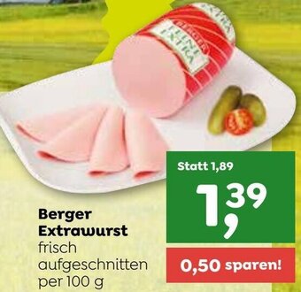 ADEG Berger Extrawurst per 100 g Angebot