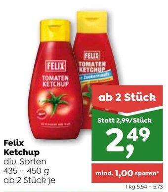 ADEG Felix Ketchup 435 - 450 g Angebot