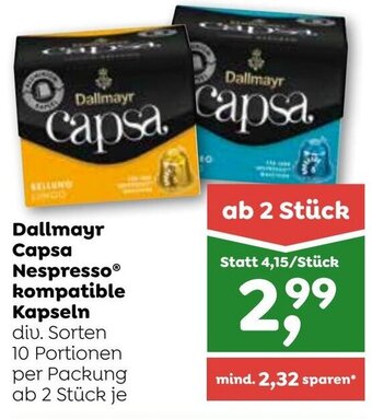 ADEG Dallmayr Capsa Nespresso® kompatible Kapseln Angebot
