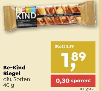 ADEG Be-Kind Riegel div. Sorten 40 g Angebot