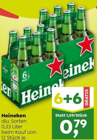 ADEG Heineken diu. Sorten 0,33 Liter Angebot