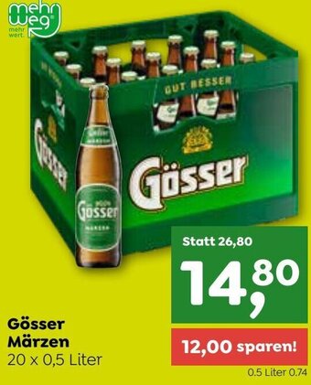 ADEG Gösser Märzen 20 x 0,5 Liter Angebot