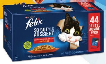 Metro Felix Katzennassnahrung • 44x85-g-Pkg Angebot