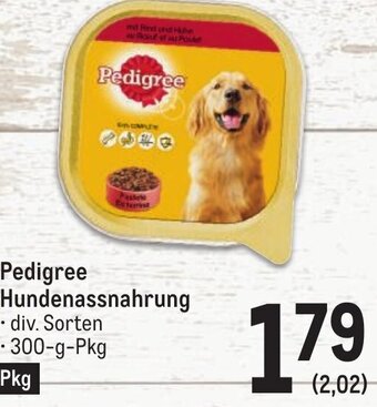 Metro Pedigree Hundenassnahrung Angebot