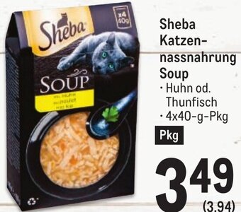 Metro Sheba Katzen-nassnahrung Soup • 4x40-g-Pkg Angebot
