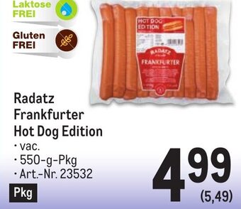 Metro Radatz Frankfurter Hot Dog Edition Angebot