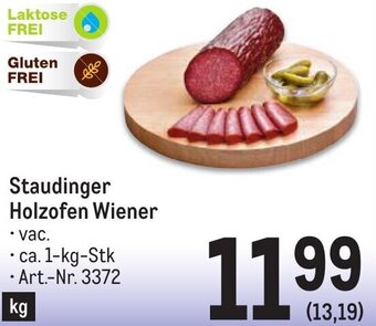 Metro Staudinger Holzofen Wiener 1 kg Angebot