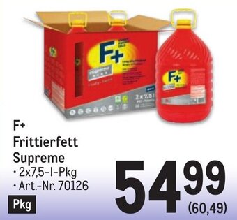 Metro F+ Frittierfett Supreme 2x7,5 L Angebot