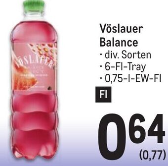 Metro Vöslauer Balance • 6-Fl-Tray Angebot