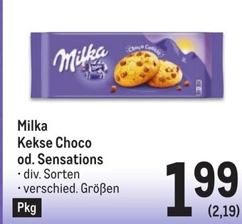 Metro Milka Kekse Choco od. Sensations Angebot