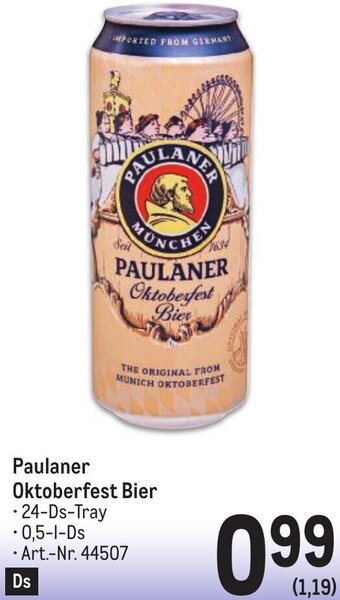 Metro Paulaner Oktoberfest Bier 0,5 AULANA Angebot