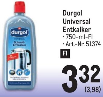 Metro Durgol Universal Entkalker • 750-ml-FI Angebot