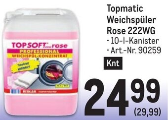 Metro Topmatic Weichspüler Rose 222WG Angebot