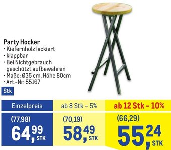 Metro Party Hocker Angebot