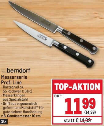 Metro berndorf Messerserie Profi Line Angebot