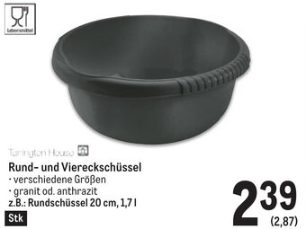 Metro Tarrington House Rund- und Viereckschüssel z.B.: Rundschüssel 20 cm, 1,7l Angebot