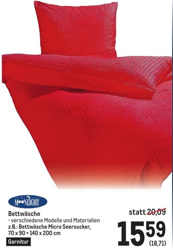 Metro Bettwäsche z.B.: Bettwäsche Micro Seersucker, Angebot