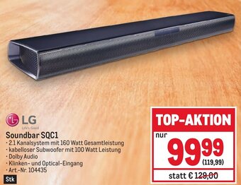 Metro LG Soundbar SQC1 Angebot