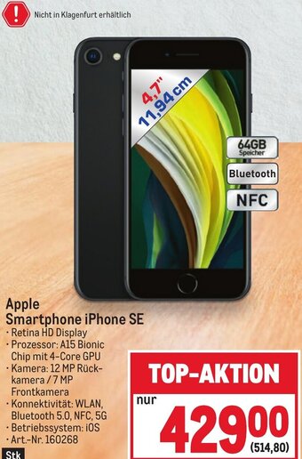 Metro Apple Smartphone iPhone SE Angebot