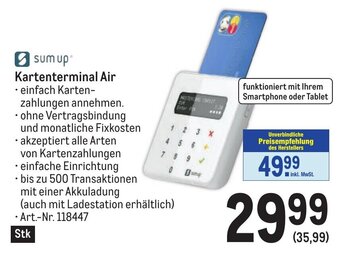 Metro sum up Kartenterminal Air Angebot