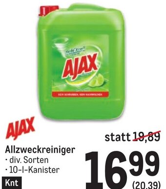 Metro AJAX Allzweckreiniger Angebot