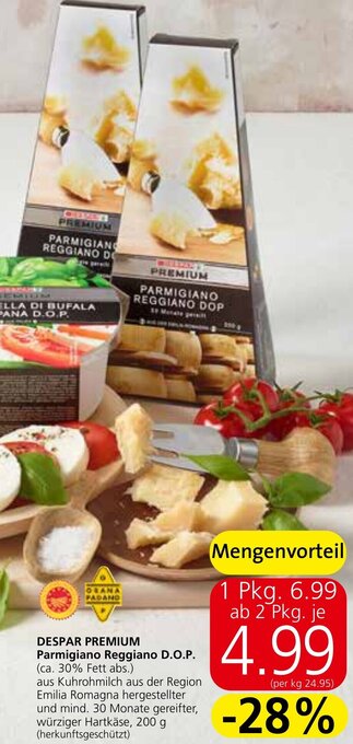 Eurospar DESPAR PREMIUM Parmigiano Reggiano D.O.P. Angebot
