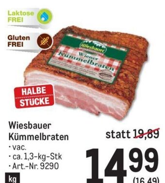 AGM Wiesbauer Kümmelbraten ca. 1,3-kg-Stk Angebot
