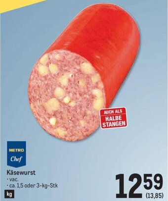 AGM Käsewurst - ca. 1,5 oder 3-kg-Stk Angebot