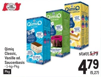 AGM Qimiq Classic, Vanille od. Saucenbasis • 1-kg-Pkg Angebot