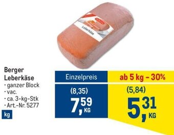 AGM Berger Leberkäse Angebot