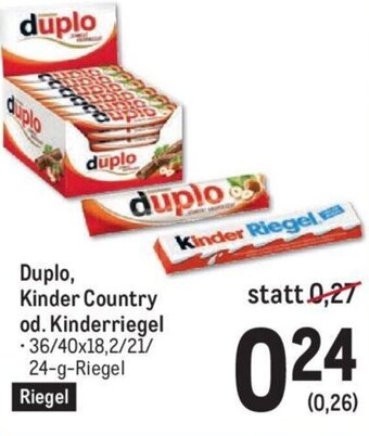 AGM Duplo, Kinder Country od. Kinderriegel - 36/40x18,2/21/ 24-g-Riegel Angebot