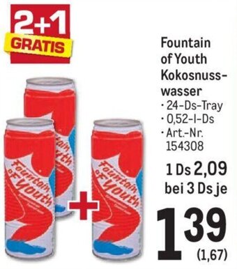 AGM Fountain of Youth Kokosnuss- wasser Angebot
