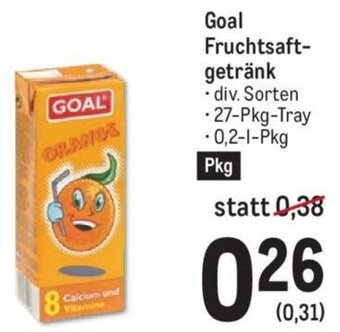 AGM Goal Fruchtsaft-getränk • div. Sorten • 27-Pkg-Tray Angebot