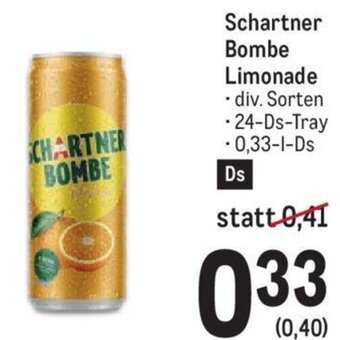 AGM Schartner Bombe Limonade - 24-Ds-Tray -0,33-l-Ds Angebot