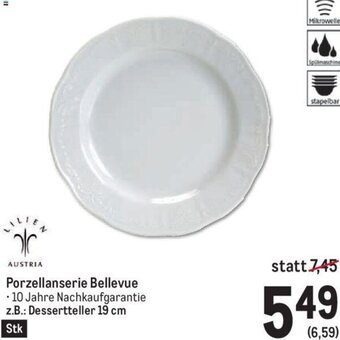 AGM Porzellanserie Bellevue z.B.: Dessertteller 19 cPorzellanserie Bellevue Angebot