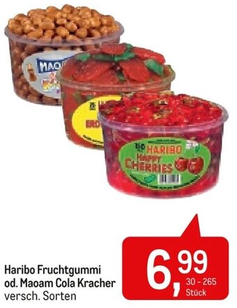 AGM Haribo Fruchtgummi od. Maoam Cola Kracher versch. Sorten Angebot