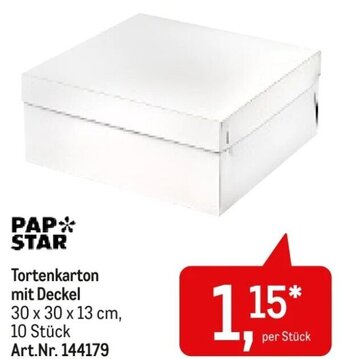 AGM Tortenkarton mit Deckel 30 x 30 x 13 cm, 10 Stück Art.Nr. 144179 Angebot