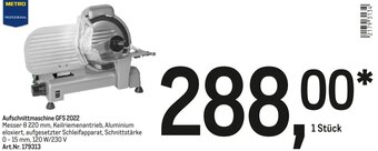 AGM Aufschnittmaschine GFS 2022 Angebot