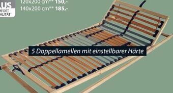 Dänisches Bettenlager Verstellbarer lattenrost plus a50 flex Angebot