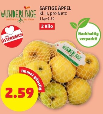 PENNY SAFTIGE ÄPFEL Angebot